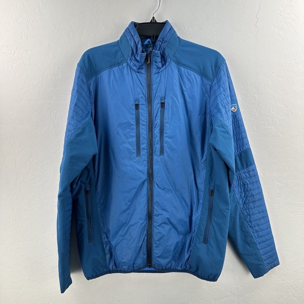 Kuhl Jacket Mens M‎ Projekt Firefly Puffer Hybrid Full Zip Quilted Blue